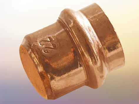 18 mm Pressfittings Kappe - Cu Typ 9301