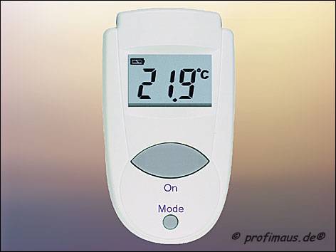 Mini-Flash Thermometer mit Infrarot-Technik