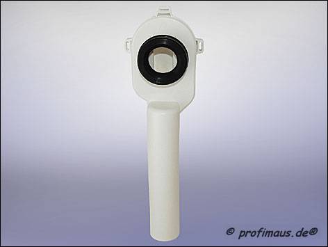 PE-Urinal-Absaugsifon, Abgang senkrecht,  50 mm